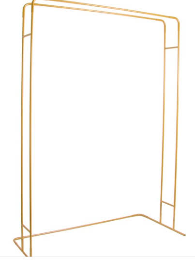 Gold rectangle archway frame